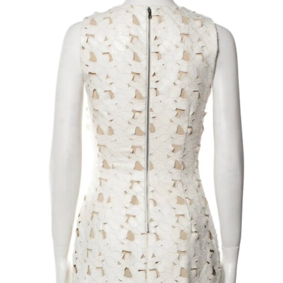 RARE NWOT Alice + Olivia Fey Neutrals Ivory Cutout Embroidered Midi Dress 4 $465 - Picture 6 of 8